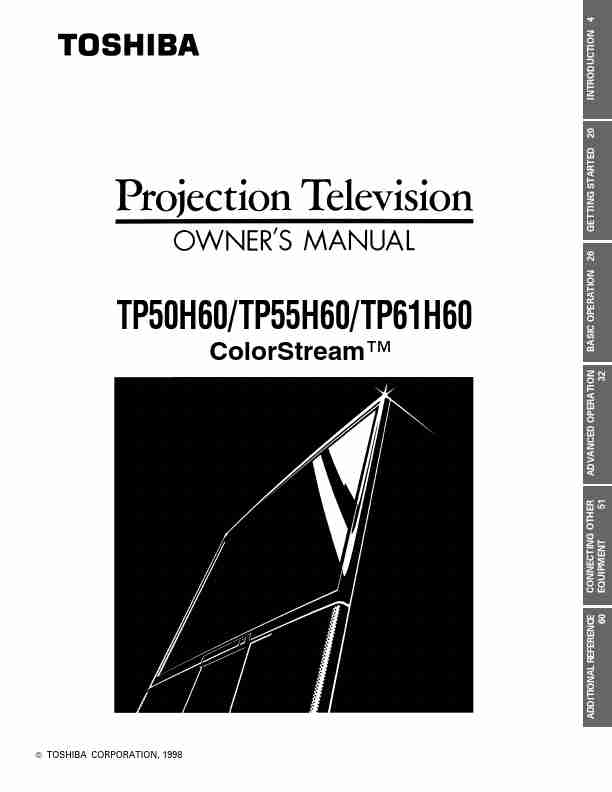 Toshiba Projection Television TP 50H60-page_pdf